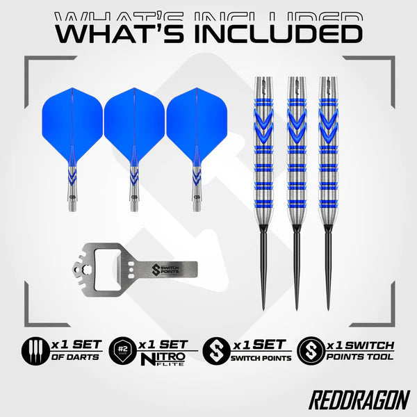 Gerwyn Price Iceman Blue 90% Switch Point Darts