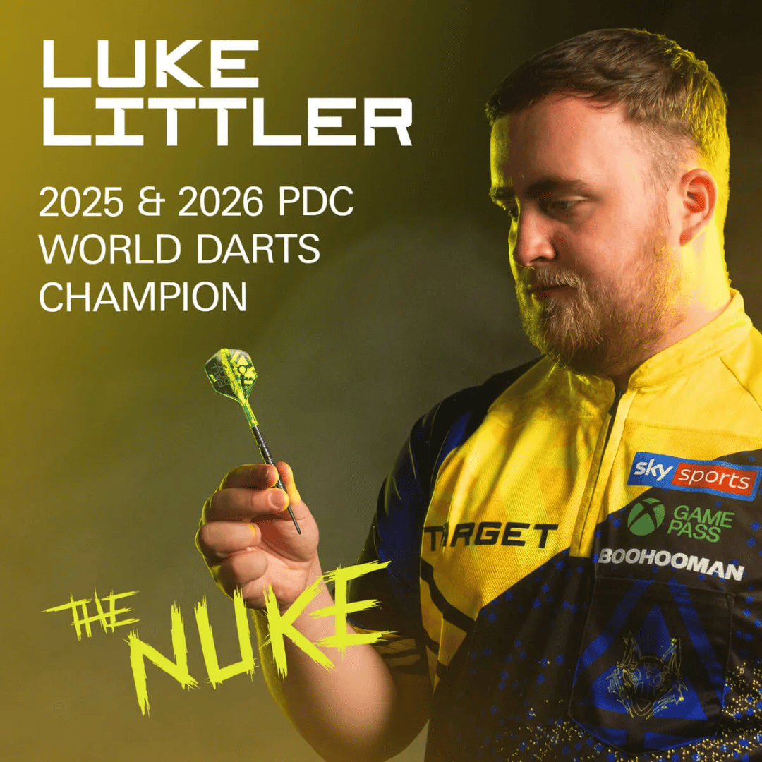 Target Darts Luke Littler Fallout SP 90% Tungsten Steel Tip Darts