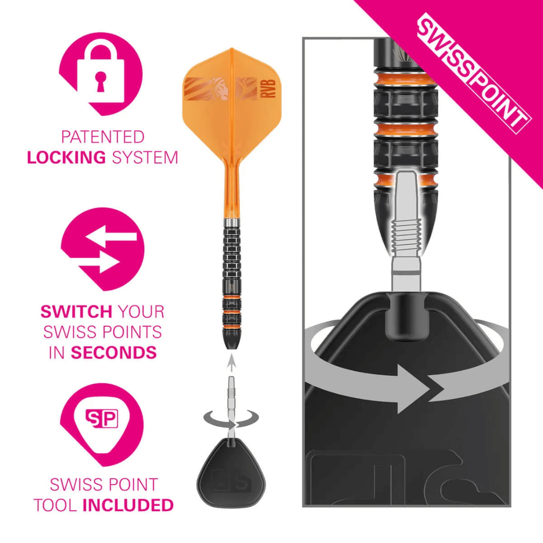 TARGET RAYMOND VAN BARNEVELD 95K SP 95% TUNGSTEN STEEL TIP DARTS