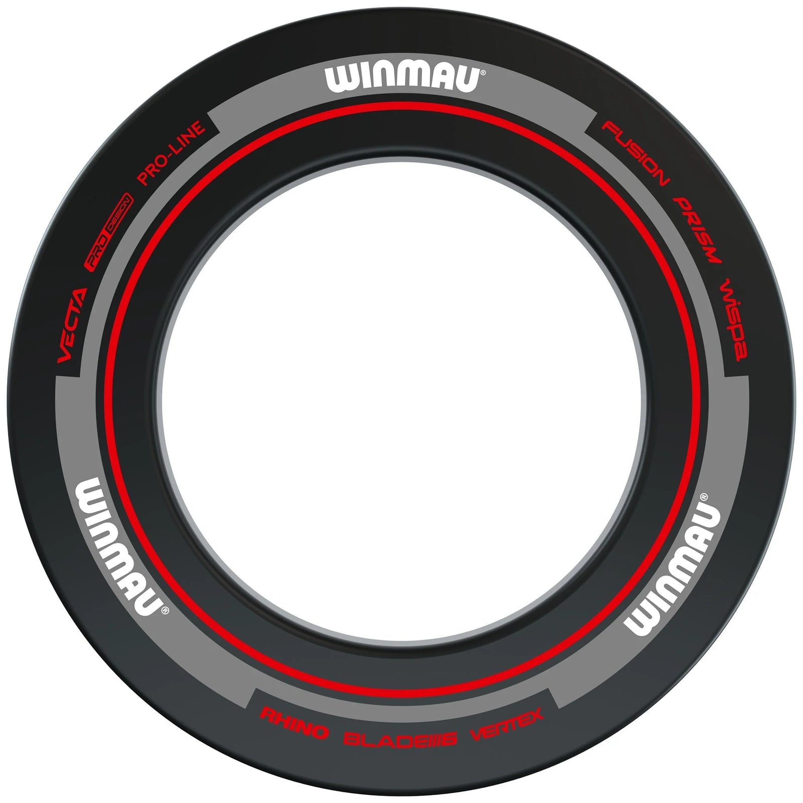 Winmau Advance Black and Red Dartboard Surround
