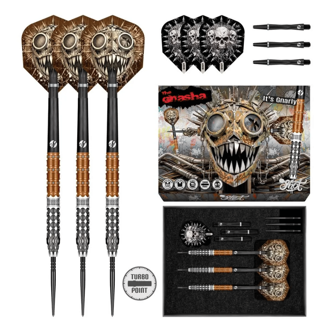 Shot Gnarly Gnasha TP 95% Tungsten Steel Tip Darts