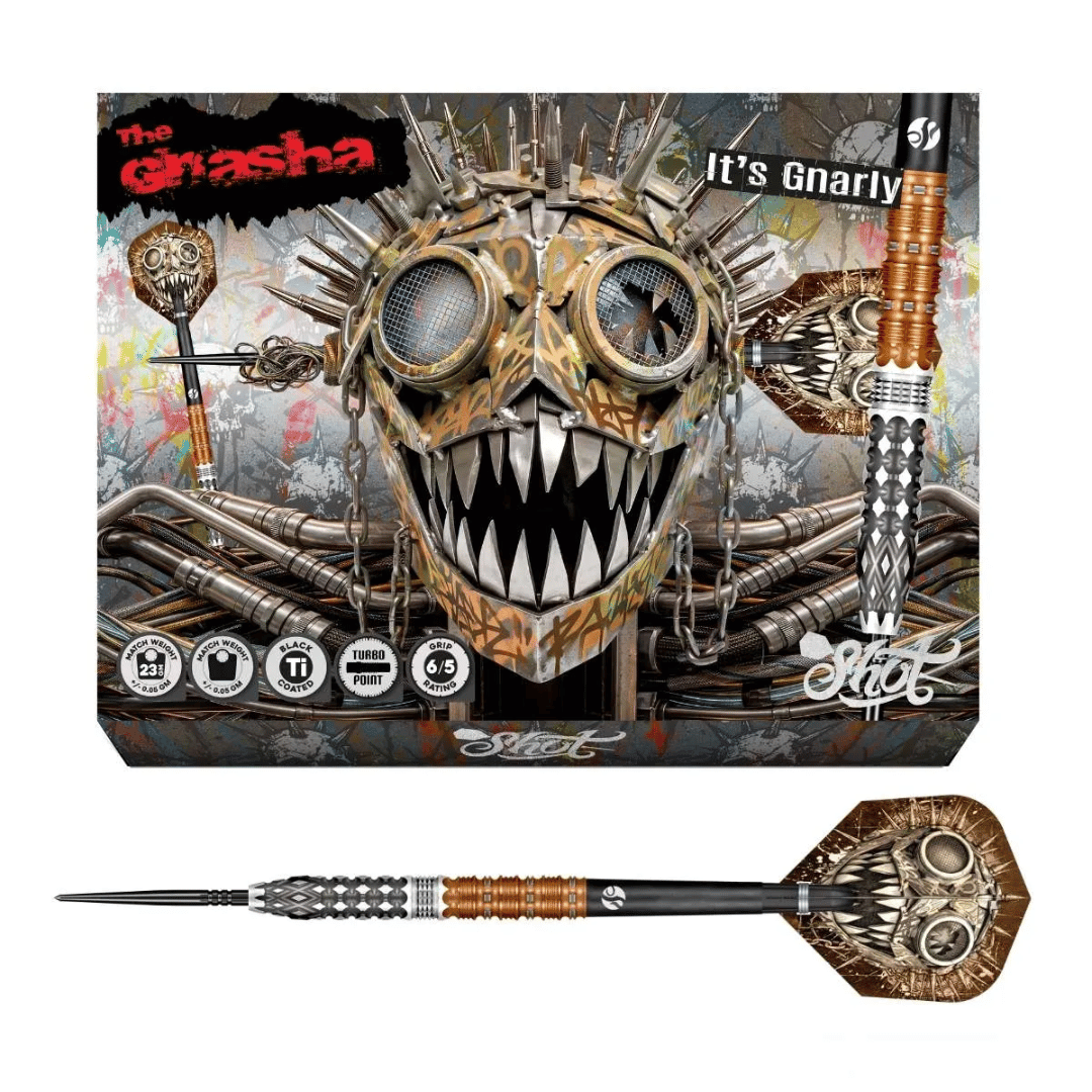 Shot Gnarly Gnasha TP 95% Tungsten Steel Tip Darts