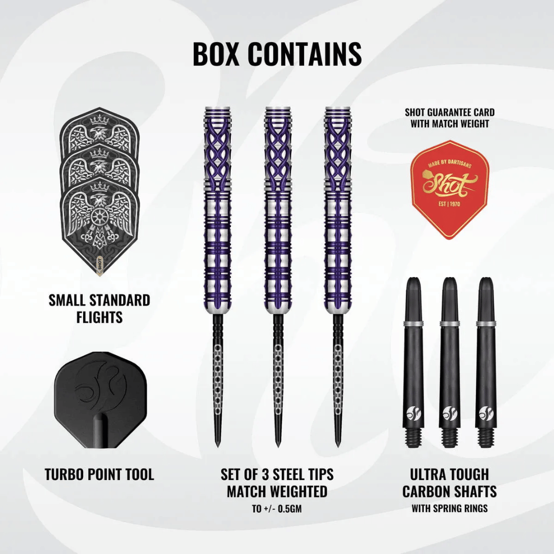 Shot Goths Visara TP 90% Tungsten Steel Tip Darts (TP)
