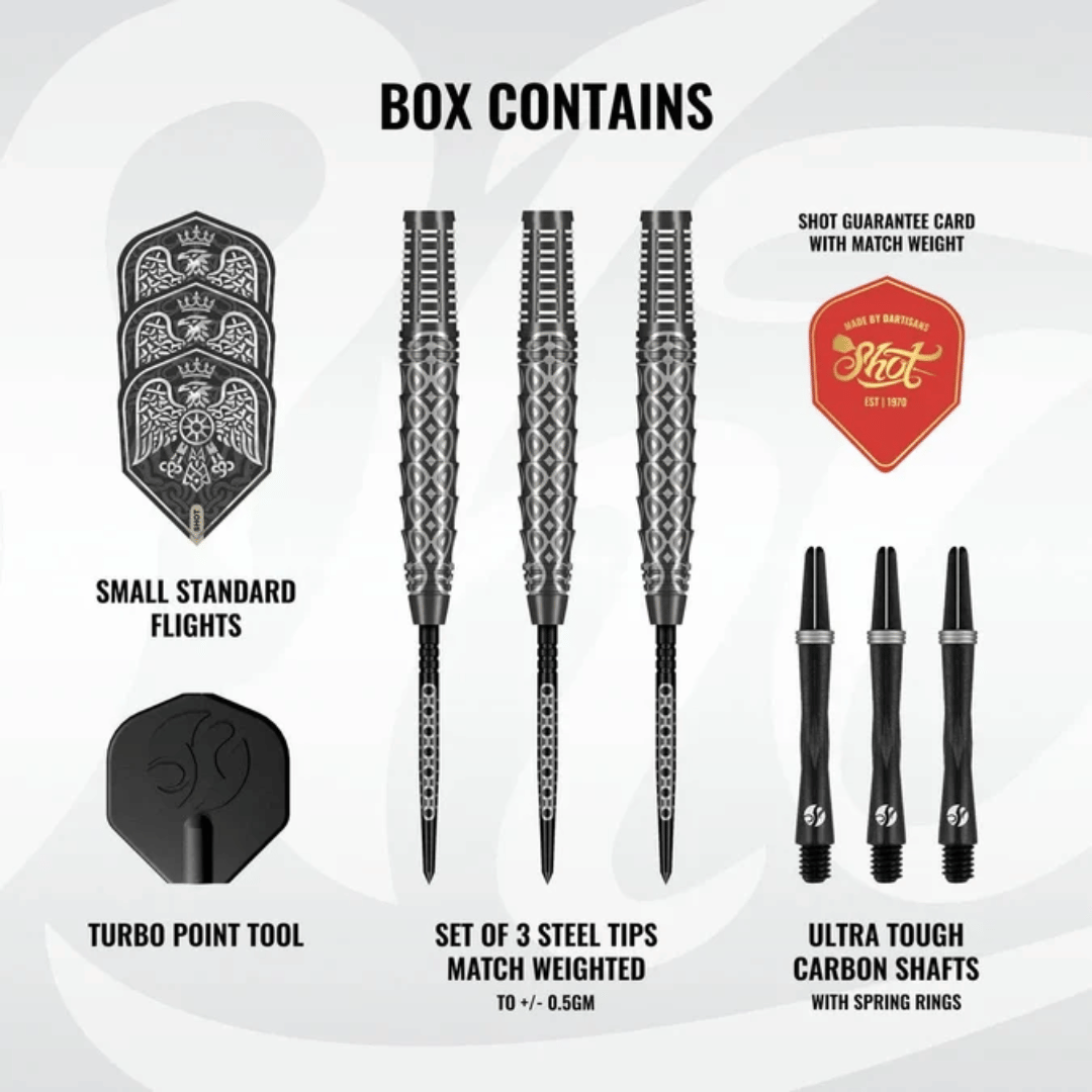 Shot Goths Wulfaz TP 90% Tungsten Steel Tip Darts (TP)