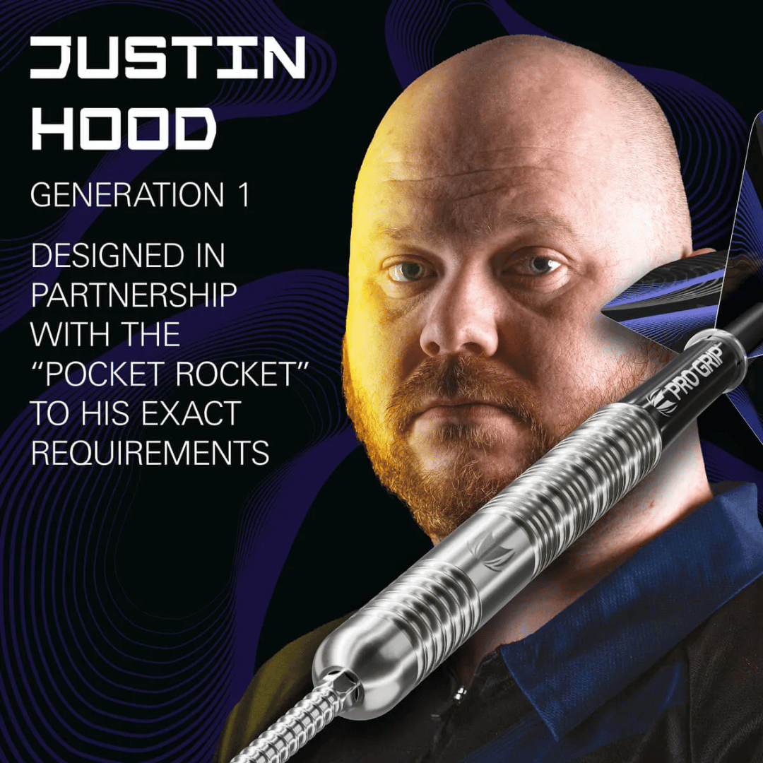 TARGET JUSTIN HOOD G1 SP 90% TUNGSTEN STEEL TIP DARTS