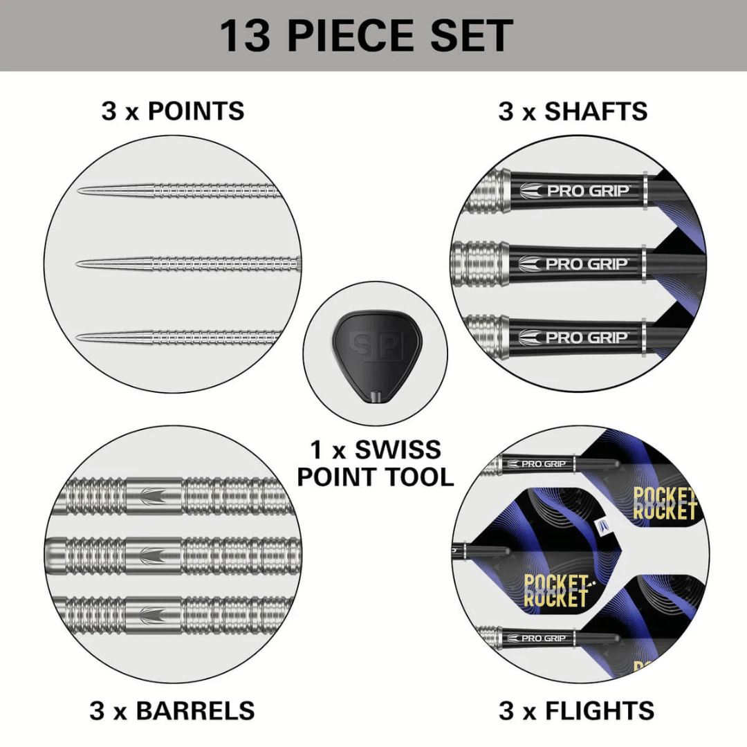 TARGET JUSTIN HOOD G1 SP 90% TUNGSTEN STEEL TIP DARTS