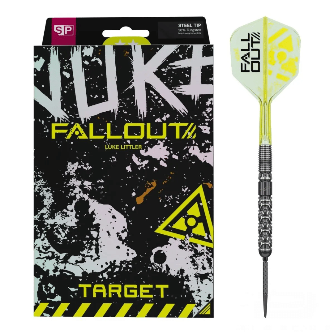 Target Darts Luke Littler Fallout SP 90% Tungsten Steel Tip Darts