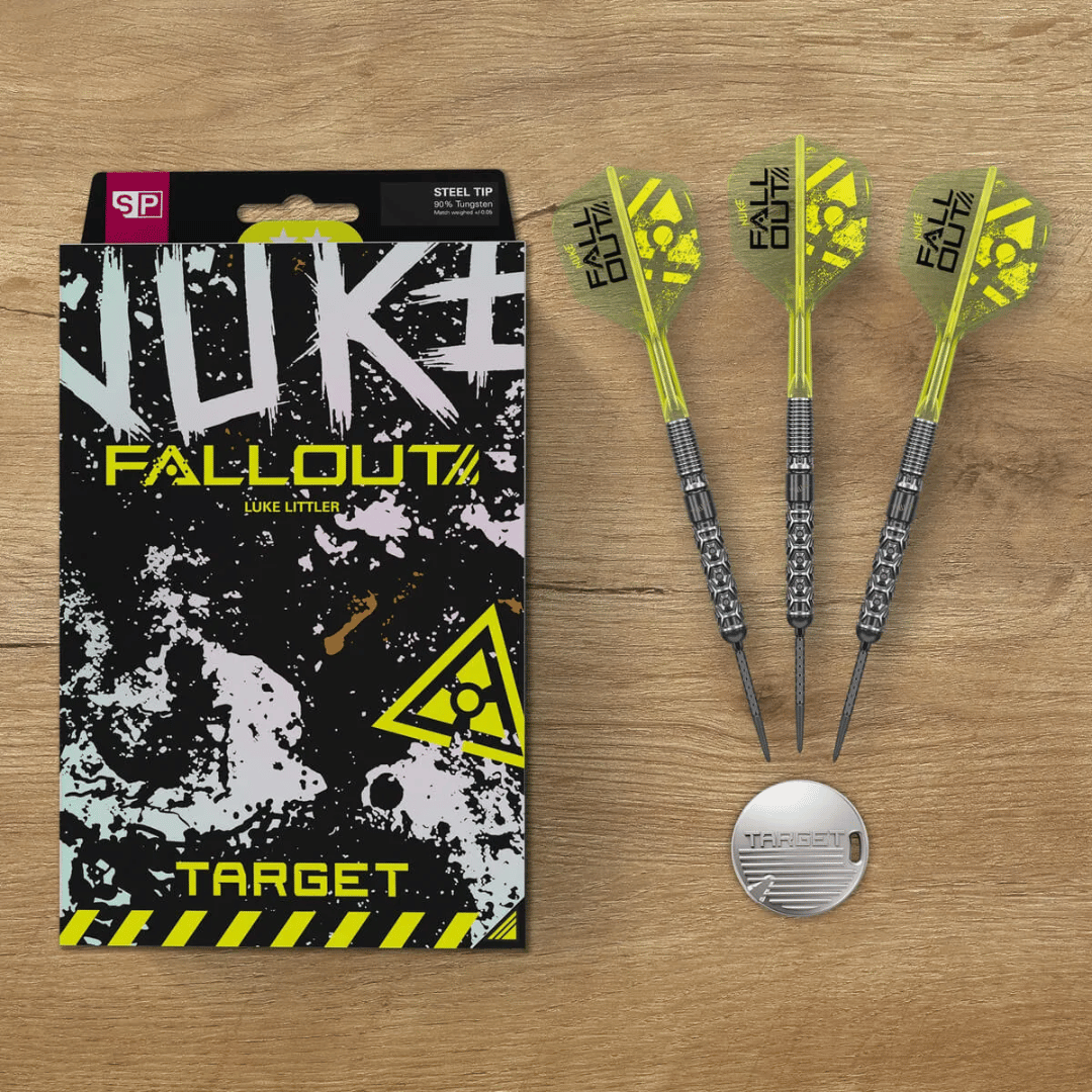 Target Darts Luke Littler Fallout SP 90% Tungsten Steel Tip Darts
