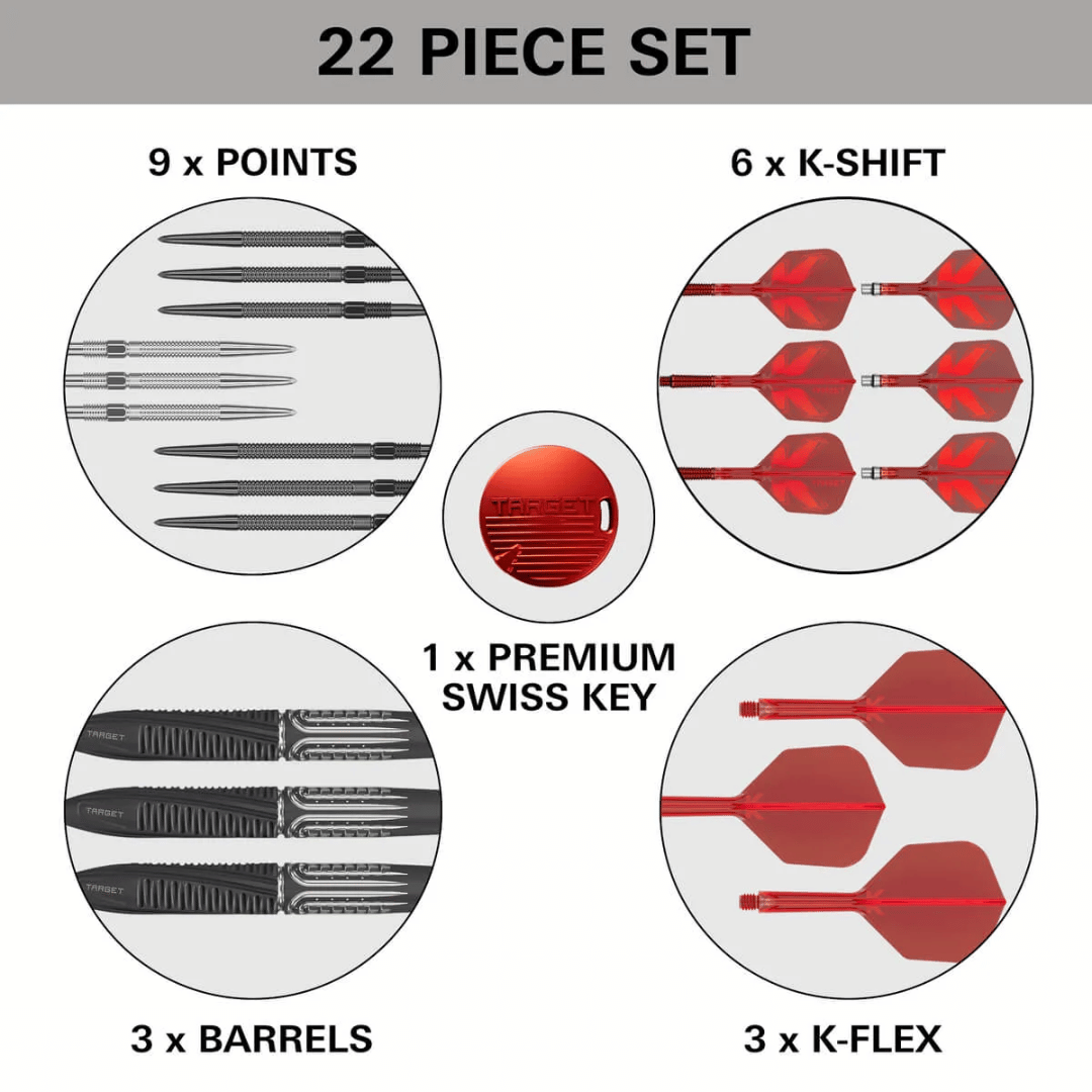 TARGET SHIFT SP 90% TUNGSTEN STEEL TIP DARTS