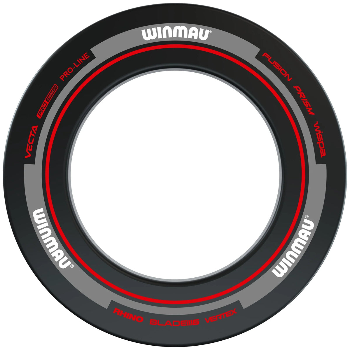 Winmau Advance Black and Red Dartboard Surround