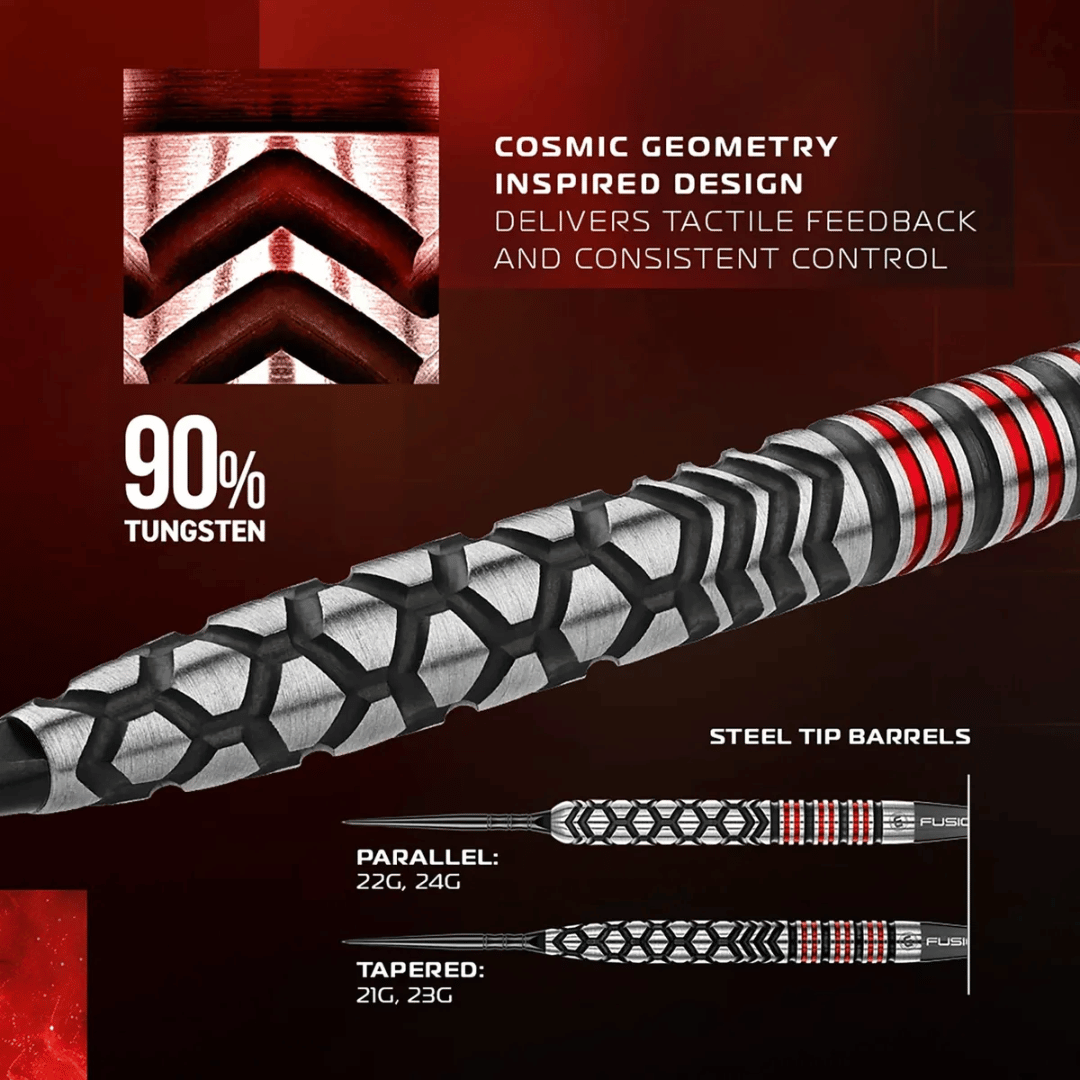 Winmau Fornax Parallel SP 90% Tungsten Steel Tip Darts