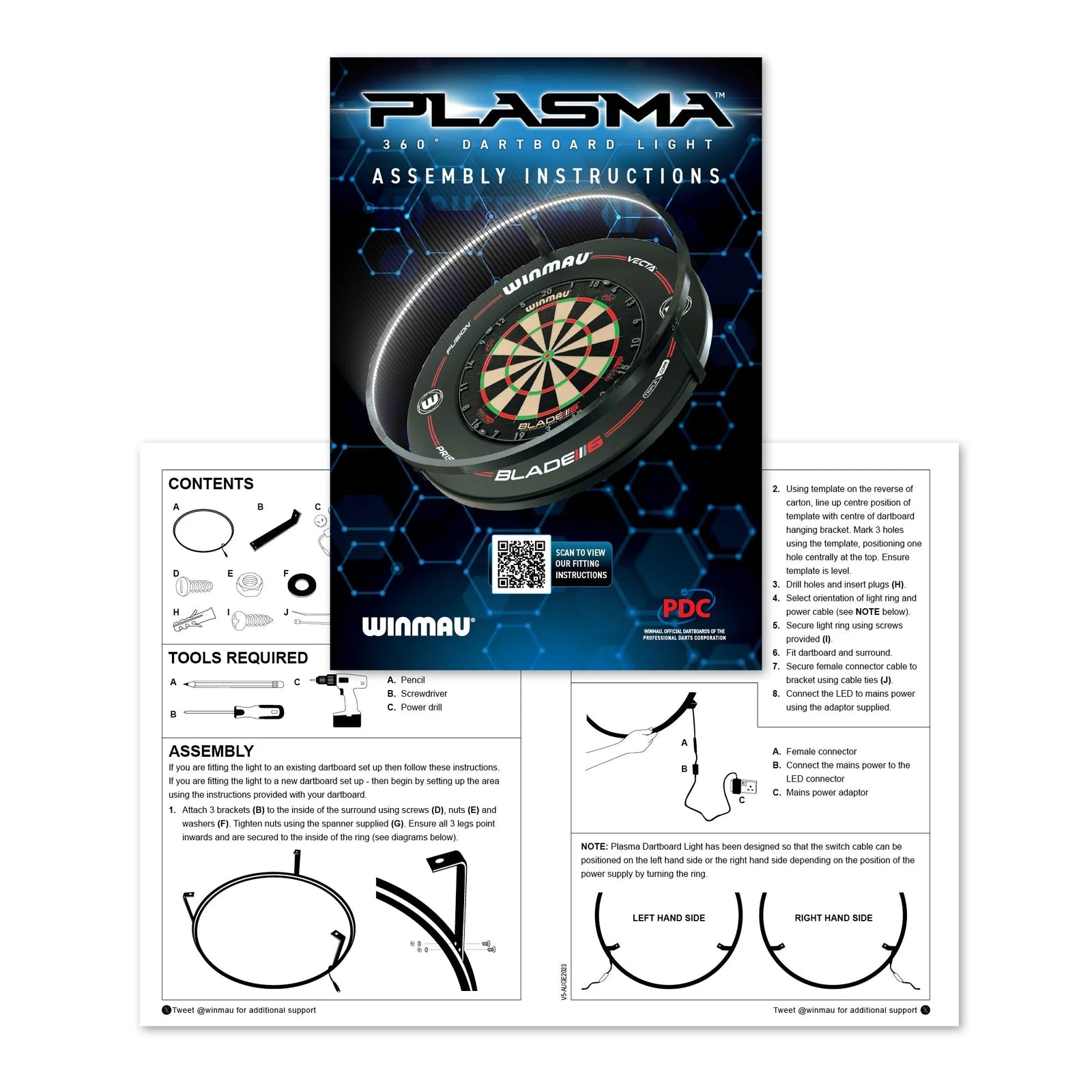 Winmau Plasma Ice Dartboard Surround Light